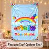 Custom Personalized Tapestry,Numberblock Print Custom Name Text Wall Art Hanging for Bedroom
