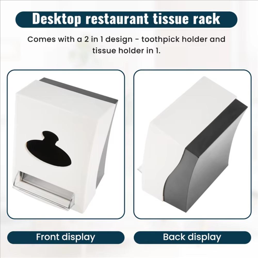 Non-slip Napkin Holder Plastic Toothpick Box Creative Tissue Dispenser  Dining Table