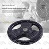 Rubber-Coated Cast Iron Barbell Weight Plate with Hand Grips