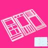 3Pcs Handmade Flexible Record Template Set for Dot Grid Journals Travel-friendly Planner Templates Coils Disc And Rings Stencil for Notebooks