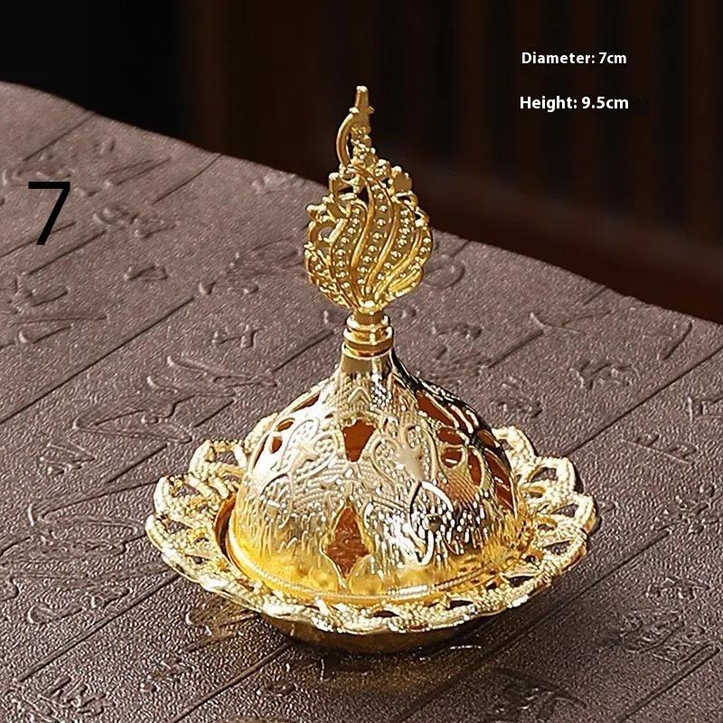 Alloy Aroma And Incense Burner Decorative Censer Home Decoration Mini Living Room Aromatherapy Ornament