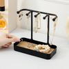 Jewelry Organizer Display Stand Rack With Wooden Tray For Necklaces Rings Earrings Bracelets Storage Hanging Organizer Holder