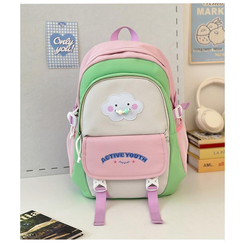 

Рюкзак в стиле колледжа высокой ценности, свежий и милый, с контрастной цветной вставкой, легкий рюкзак для учеников средней школы