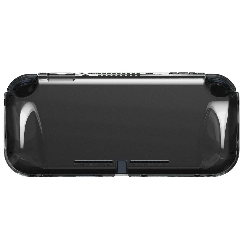 PlayVital Nintendo Switch Lite Klarer Schutz-Hartgriff Stoßfest und Enthält Gehärtetes Glas Daumen- und Tastenkappen Hülle, Abdeckung, Kratzfest,