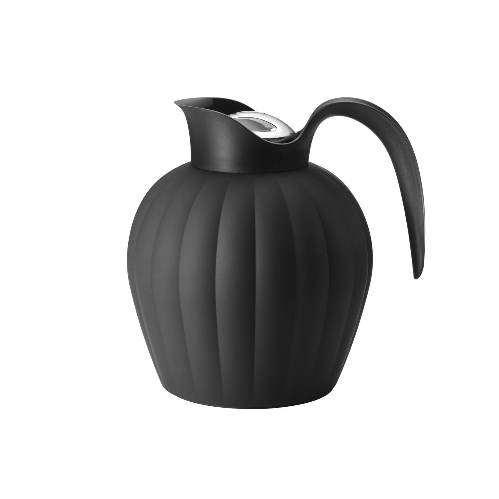 

Georg Jensen BERNADOTTE Stainless Steel Thermo Jug, Midnight Black, Diameter: 16cm, Height: 19cm, Capacity: 0.8L, Product Number: 10020383