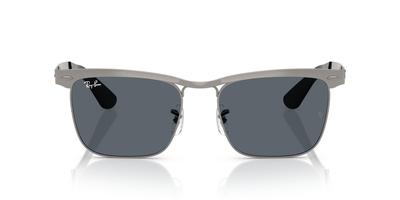 Occhiali da sole 0RB3875 WAYFARER DELUXE SABBIATO GUNMETAL SU GUNMETAL BLU Polarizzati [Ray-Ban] 029/R553