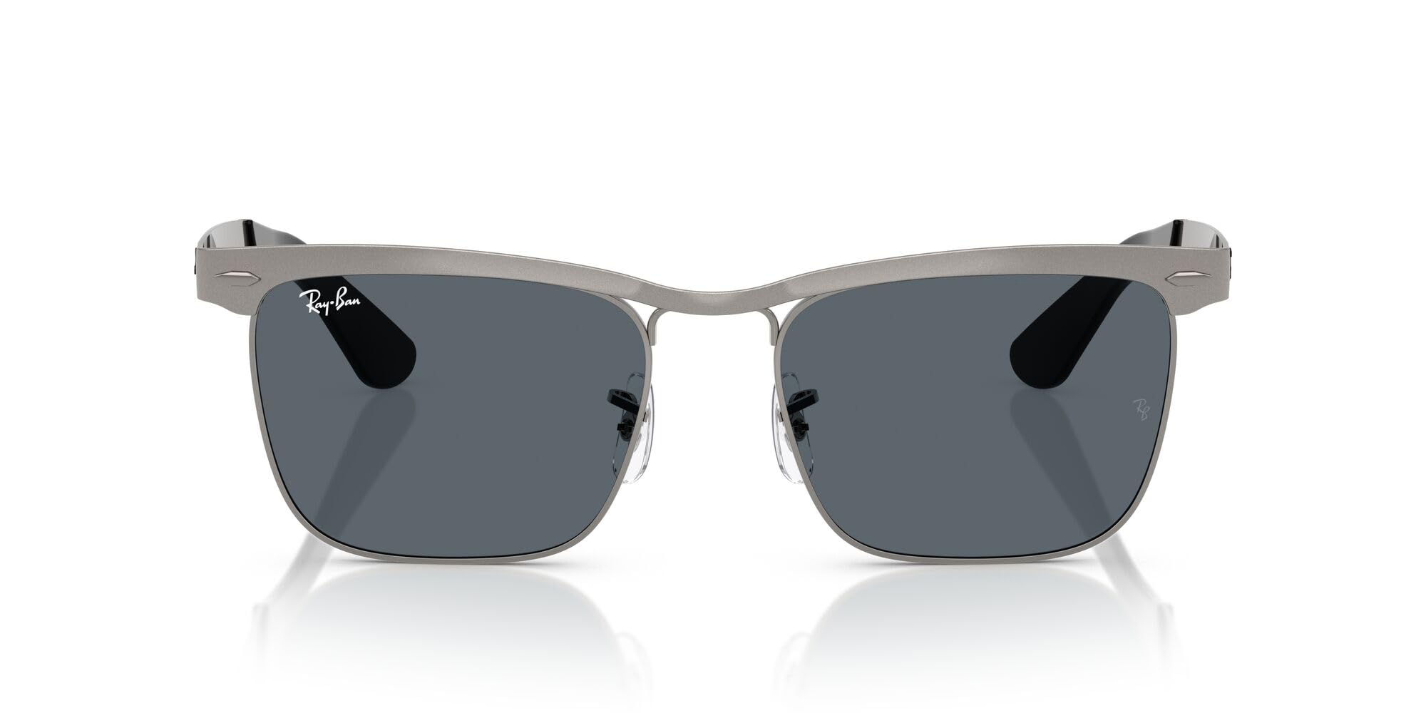 Sunglasses 0RB3875 WAYFARER DELUXE SANDBLASTED GUNMETAL ON GUNMETAL BLUE Polarized [Ray-Ban] 029/R553