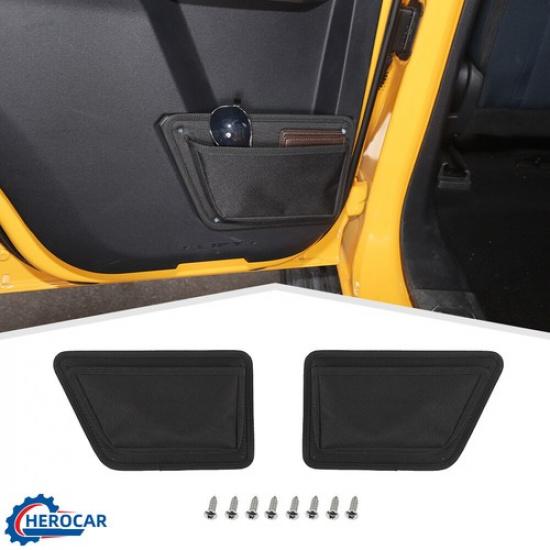 Rear Back Door Net Pocket Storage Box Organizer Bag For Ford For Bronco +