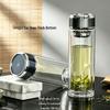 High-Temperature Resistant Double-Layer Printed Borosilicate Glass Tea Cup