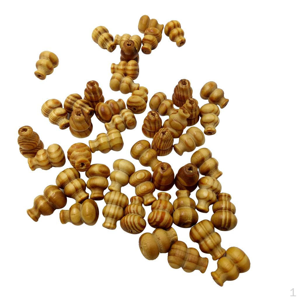 

50 шт., 19 мм, полосатые деревянные бусины в форме тыквы, свободные прокладки для изготовления ювелирных изделий, подвески для детей