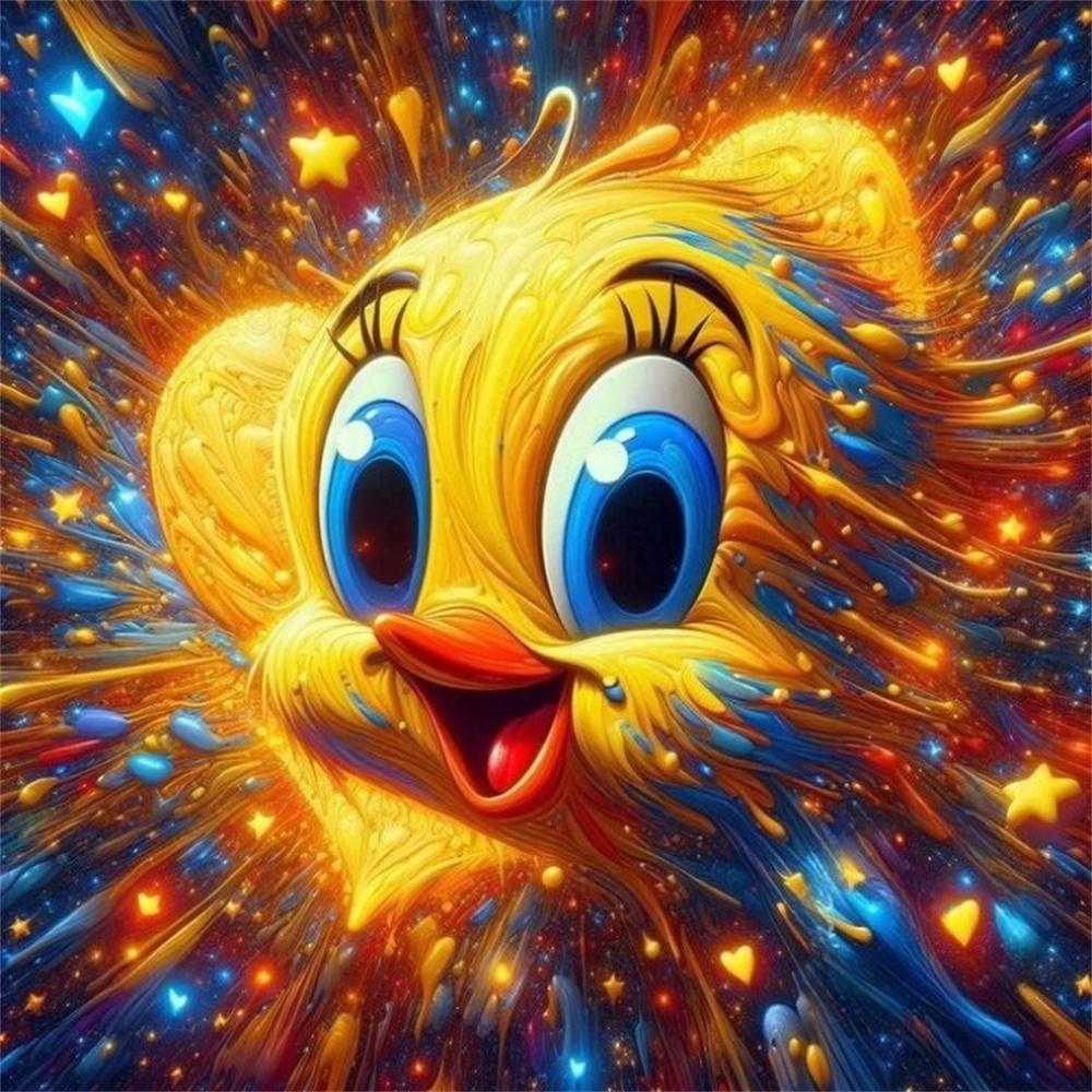Tweety Bird Yellow Canary Looney Tunes Cartoon Diamond Painting DIY Cross Stitch Handmade Art Gift Crafts Home Decor Gift