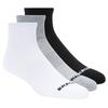 Skechers 3PPK Qtr Crew Socks, Unisex White Socks