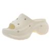 Thick-soled heightening one-word slippers for women to wear in summer, new lightweight hole shoes, small beach cool slippers