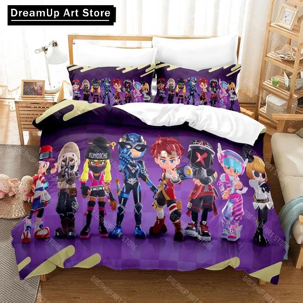 Game Ninjala Bedding Set Single Twin Full Queen King Size Bed Set Adult Kid Bedroom Duvet Cover Sets 3D Print Kawaii Kids Camas