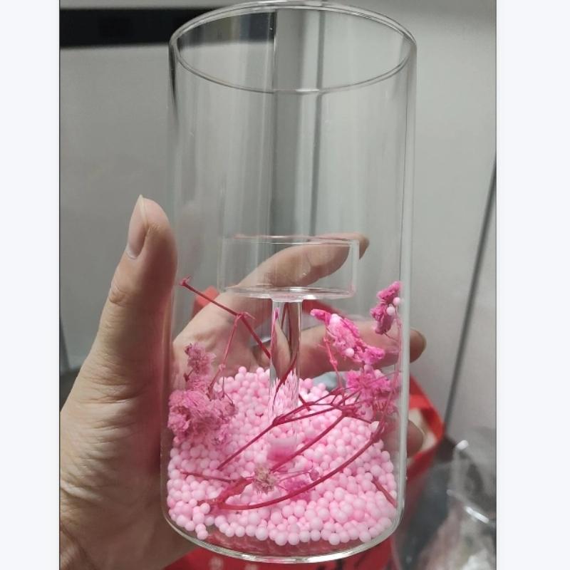 European Style Glass Candle Holder – Romantic Windproof Tabletop Decor for Home & Dinner