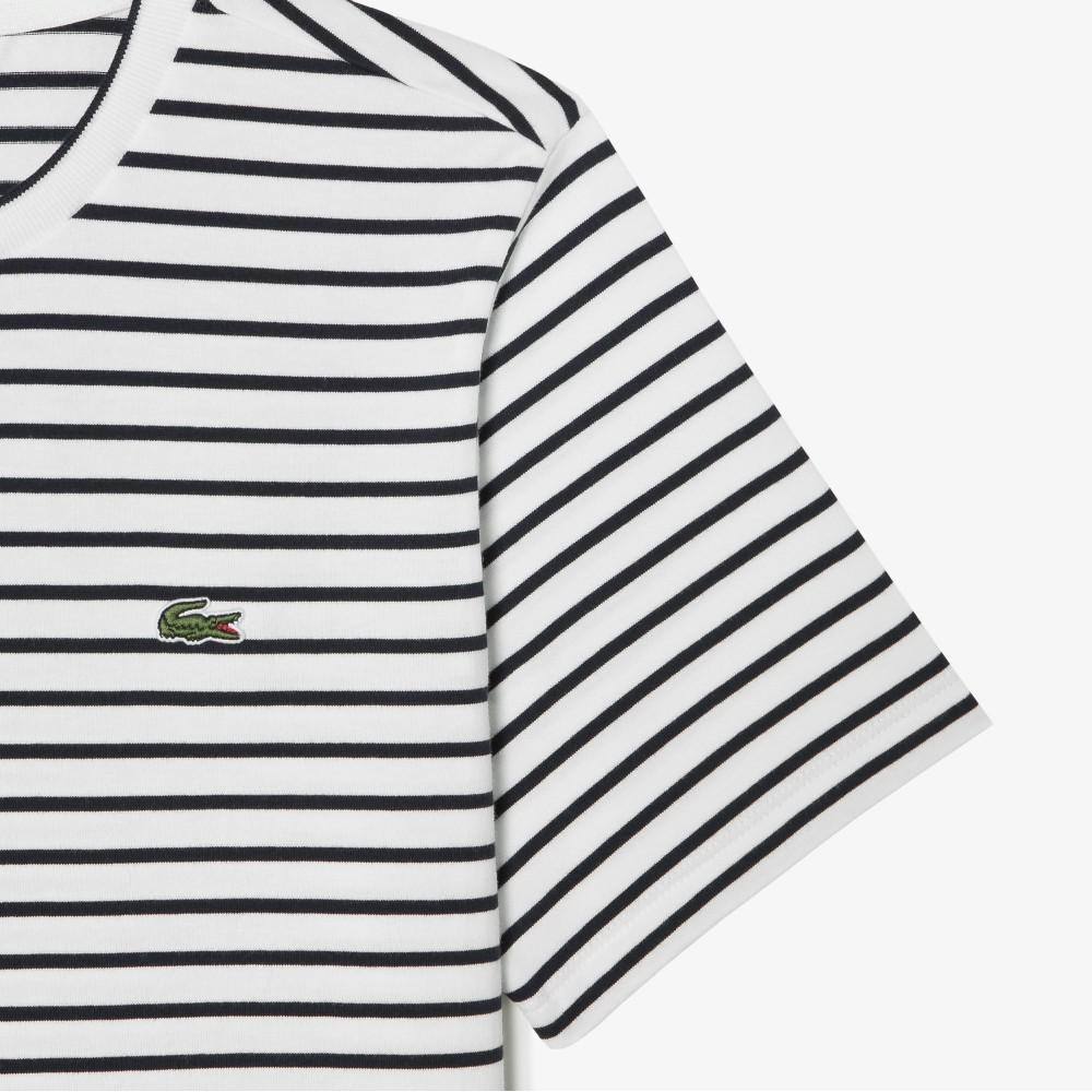 [Lacoste] Women's Striped Short-Sleeve T-shirt TF262E-56G166