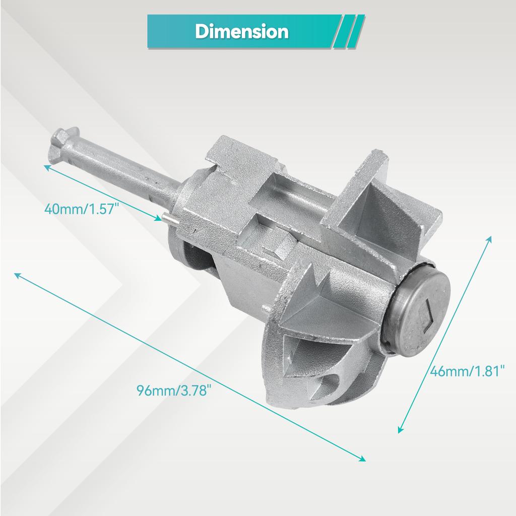 For BMW 3 Series E46 325i 325ci 325xi 2001-2006 Front Left Car Door Lock Cylinder Barrel WITH 2 KEYS 51217019975 51 21 7 019 975