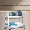 304 Stainless Steel Double-Layer Kitchen Dish Rack