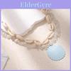 Collier Coquillages Multicouches Pour Femmes Avec Pendentif en Alliage Accessoire de Vacances d'Été à la Plage