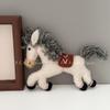 Nepal Handmade Wool Felt Lucky Pony Ornament Keychain Charm