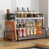 2-Tier Countertop Kitchen Seasoning & Utensil Rack
