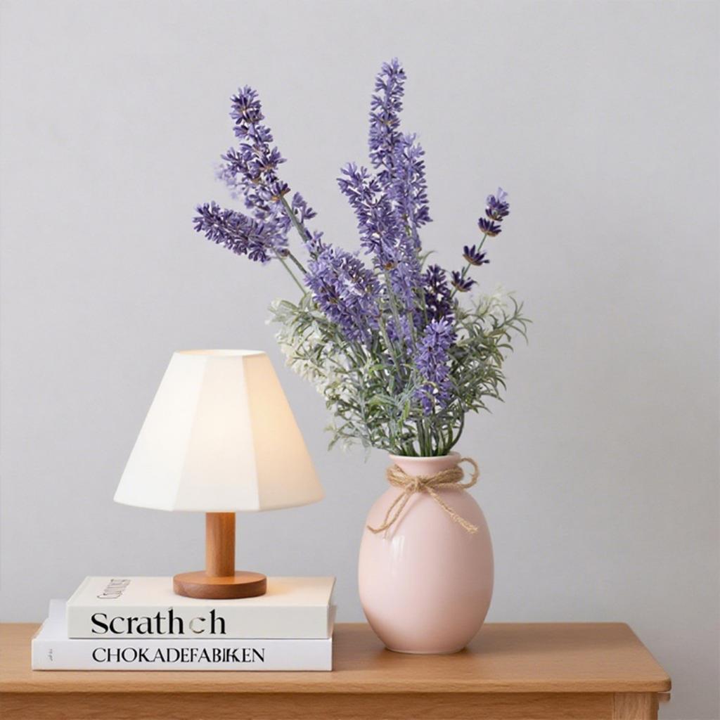 7-Branch 38cm Artificial Lavender Bouquet for Home Table Decor Hotel Wedding Floral Arrangement Fake Flower