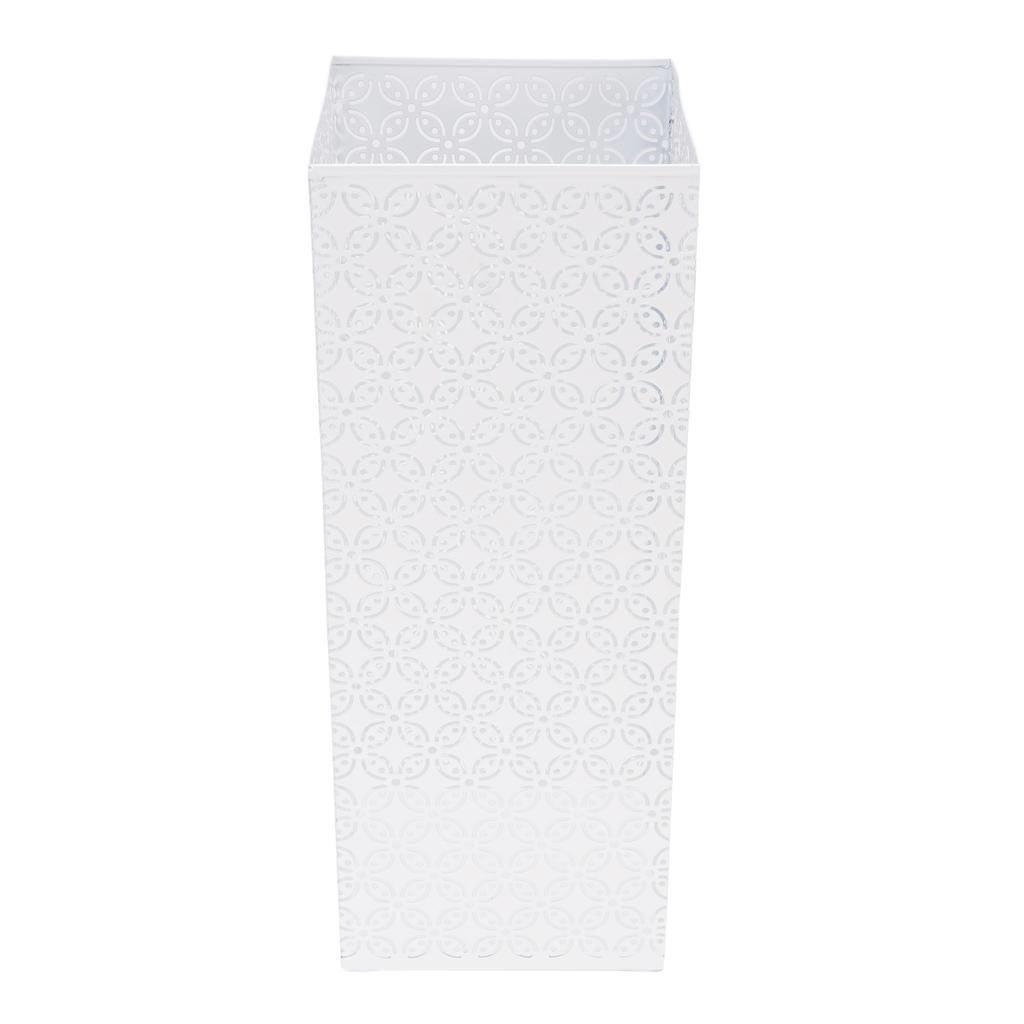 Square Umbrella Stand Rack for Entryway Metal Umbrella Holder Organizer Bin Hollow Out for Home Offi