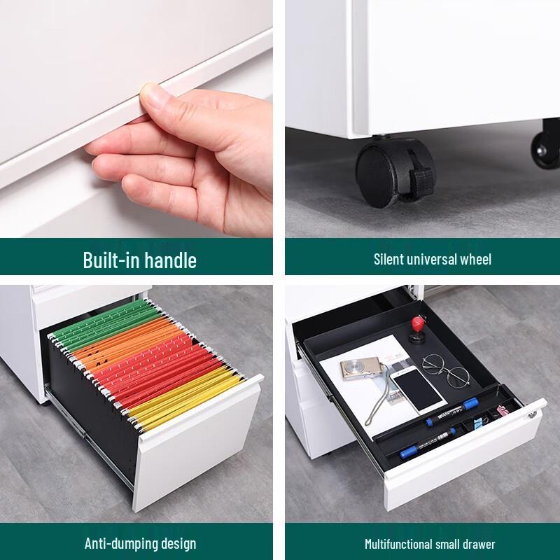 Miling Mobile Under-Desk File Cabinet
