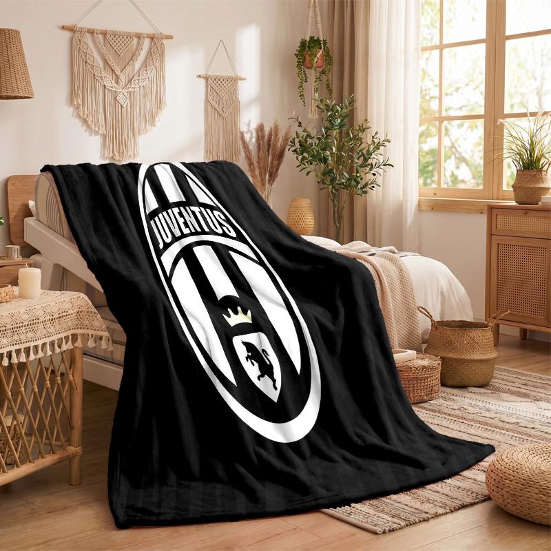 Juventus FC Print Flannel Blanket Soft Warm Sofa Bed Throw Blanket For Home Office Bedroom
