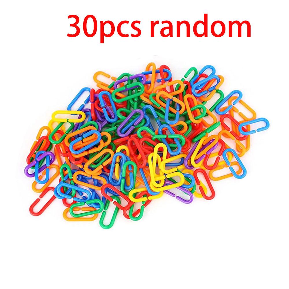 

30/150 детей, геометрическая цепочка, пряжка, строительный блок, развивающая игрушка, радужная пряжка, цветная познавательная развивающая игрушка