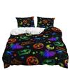 Dreiteiliges Halloween-Quilt-Set Zweiteiliges Bettwäscheset