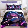 3pcs Game Lol Design Cover Set - HD Printed Bedding with 1 Cover and 2 Pillowcases - Perfect for Home and Dorm Decor