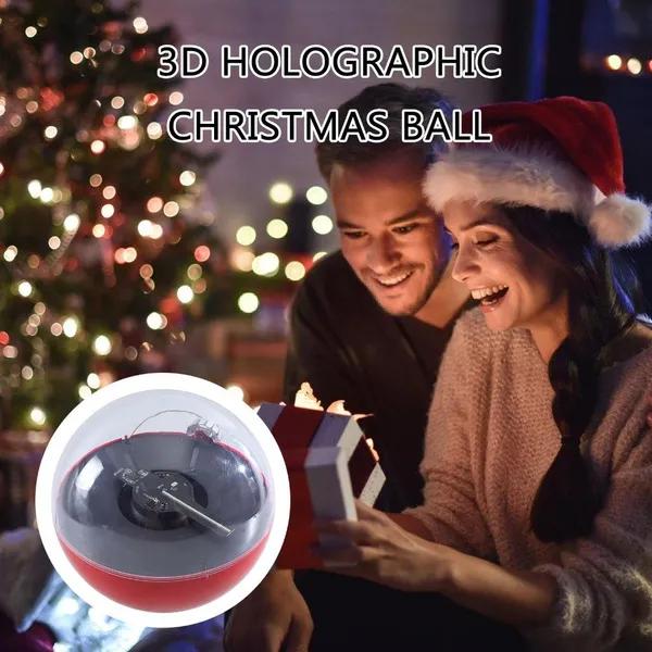 Elegant 3D Effect Christmas Tree Globe