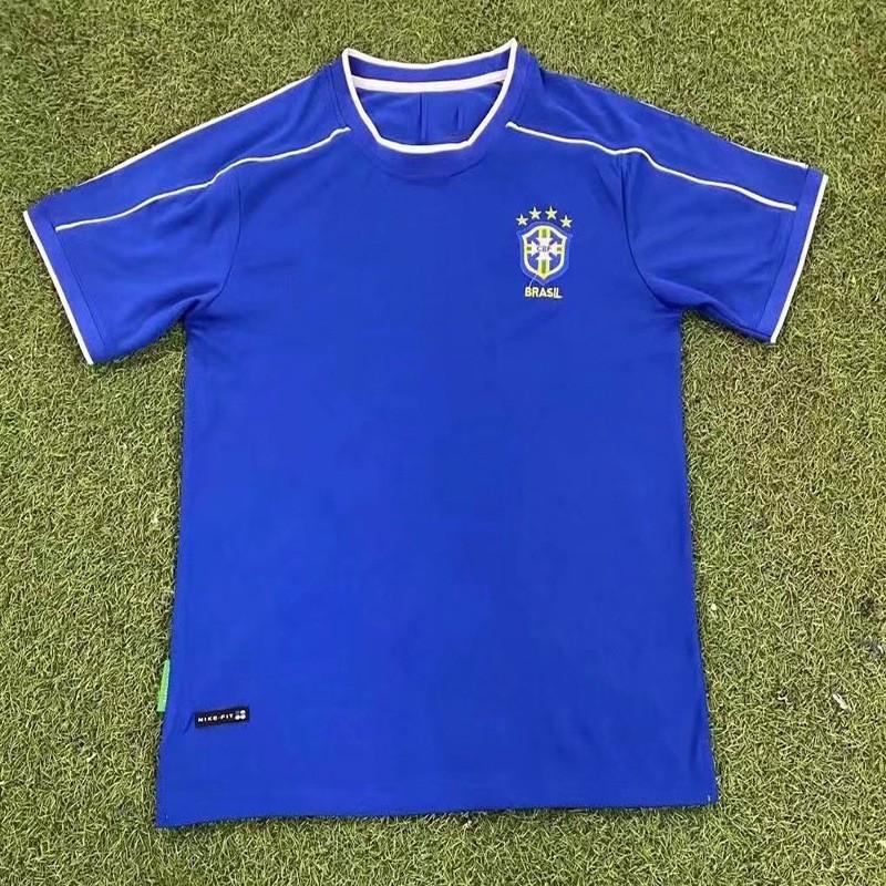 Retro Brazil National Team Soccer Jersey 1998 2002 Ronaldo 9 Vintage Football Shirt Unisex Adult Short Sleeve