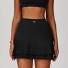 Oiob Nude Feel Fake Two-Piece Pleated Skirt Women Summer Yoga Fitness Tennis Skirt Sports Anti-exposure Mesh Quick-Drying Short Dress