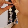 1 Pair Tropical Fish Bag Dangle Earrings Ocean Beach Starfish Shell Hook Earrings Hypoallergenic Women Drop Earrings Fashion Jewelry
