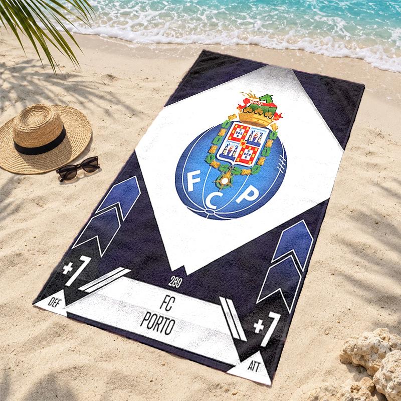 FC Porto Microfiber Beach Towel Quick Dry Sand Free Lightweight Beach Towels for Travel Swimming Camping