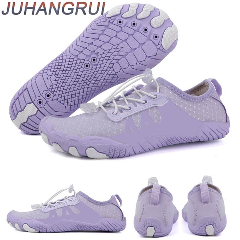 Summer Unisex Aqua Shoes Couples Outdoor Aquatic Sneaker Quick-Dry Upstream Wading Footwear Barefoot Beach Shoes Breathable Mesh