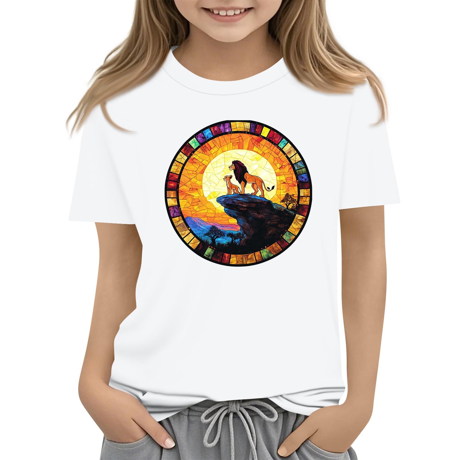 

Повседневная свободная футболка с принтом «Пасха» для мальчиков и девочек, круглый вырез, короткий рукав, свитер 160 белый