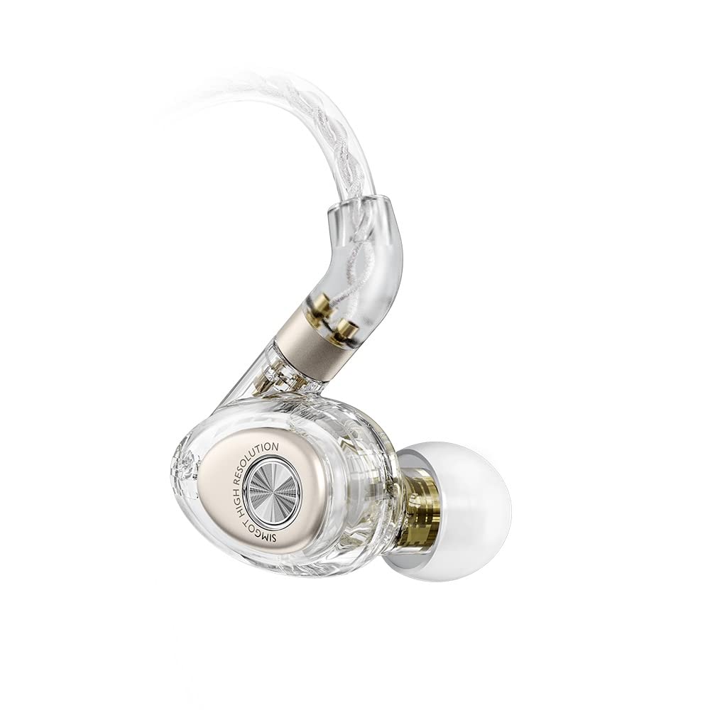 

SIMGOT EM2 Roltion Dual Chamber DD+BA Hybrid Driver Playback Frequency Band 20Hz~40kHz Clear