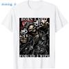 Mode Anime Skul The Born To Shit Forced 2 Wipe Print Rundhals-T-Shirt Retro Hip Hop Kleidung Übergroßes Unisex Freizeit-T-Shirt