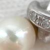Used [8% OFF Coupon Distributed] TASAKI Diamond X Pearl PT850/PT900 D0.02 Necklace 3.5g White