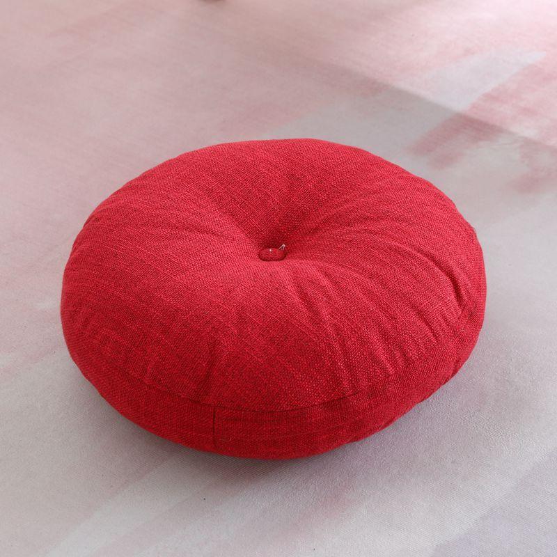

Fabric Balcony Japanese Tatami Yoga Large Linen Red Diameter 40cm [no disassembly and washing]]