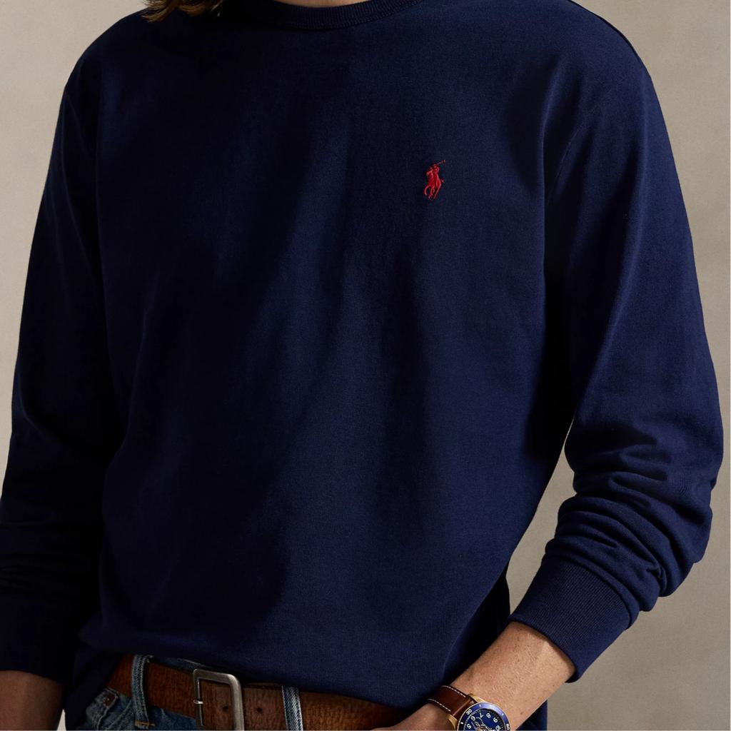 Polo Ralph Lauren Classic Fit Long Sleeve T-Shirt Men Tops Navy-Blue 710970697-003