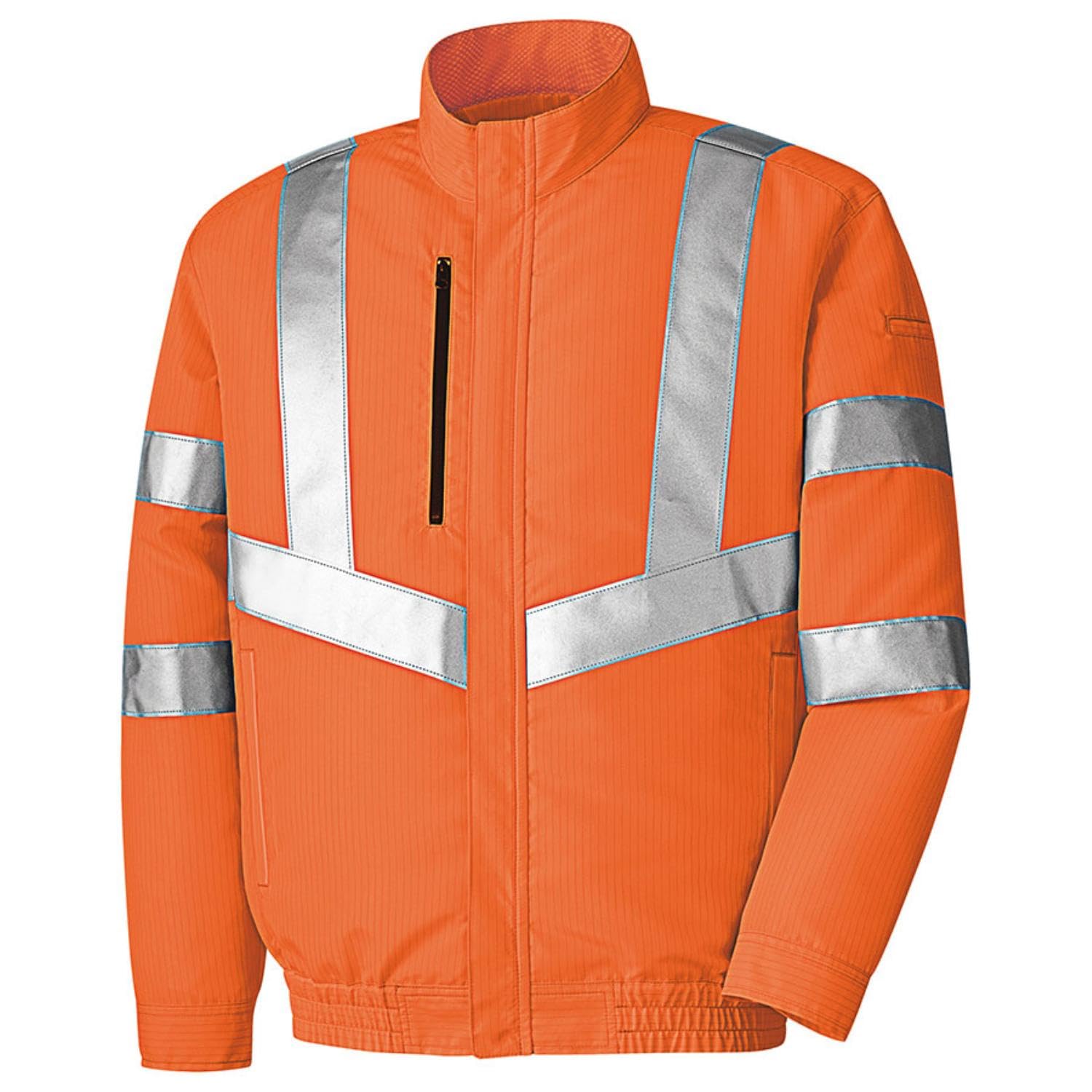 

Midori Anzen Cool Electric Fan Compatible Sold Workwear Size LL Fan, (Fan Separately), High-Visibility, Quick-Drying Blouson, WE105, Orange, оранжевый