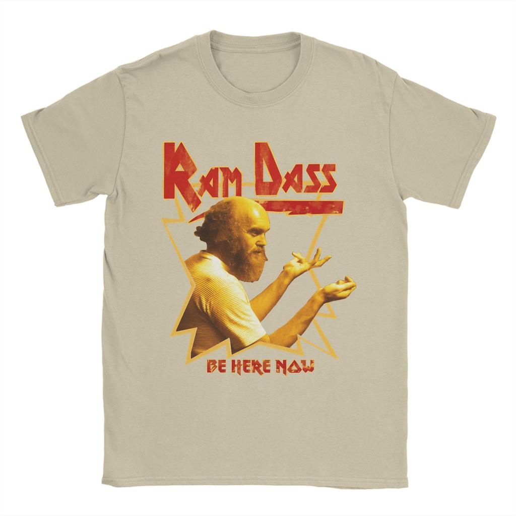 Heavy metal Baba Ram Dass T Shirt Summer  Pure Cotton T Shirts For Unisex Popular Design Tshirt Short Sleeve YK Funny Tops