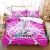 Cool Anime Kumoko Bedding Set, Duvet Cover & 2 Pillowcases, Adorable Spider Girl Pattern Breathable Fabric All Season Use