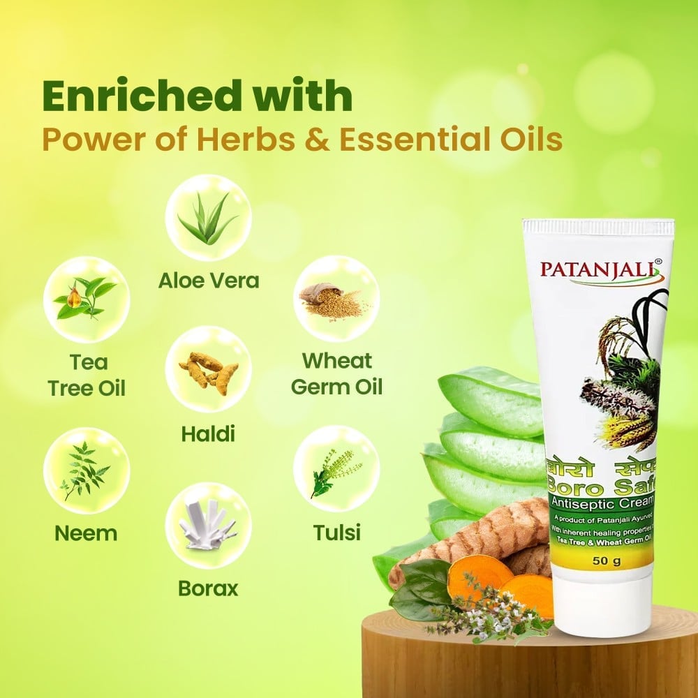 Set 2x Boro Safe Antiseptic Cream 100g Patanjali