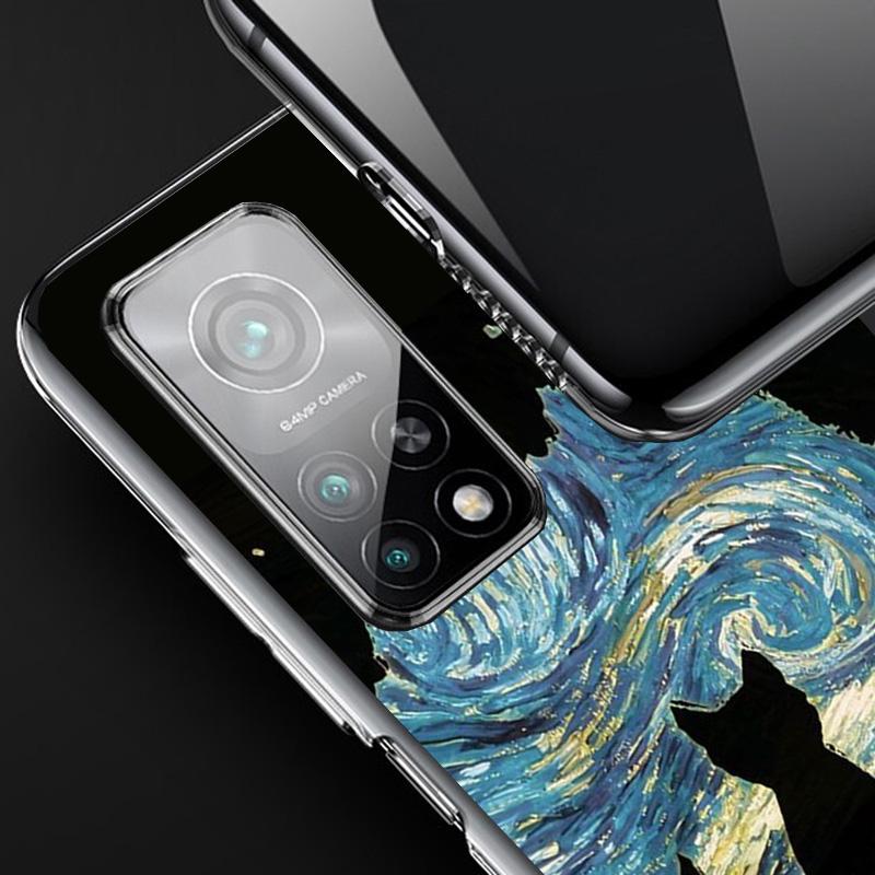 Black Cat Cartoon Cute Phone Case For Xiaomi Redmi Note 15 14 13 12S 12 11 Pro Plus 14S 11S 11E 10 10S 11T 5G Personalized Cover