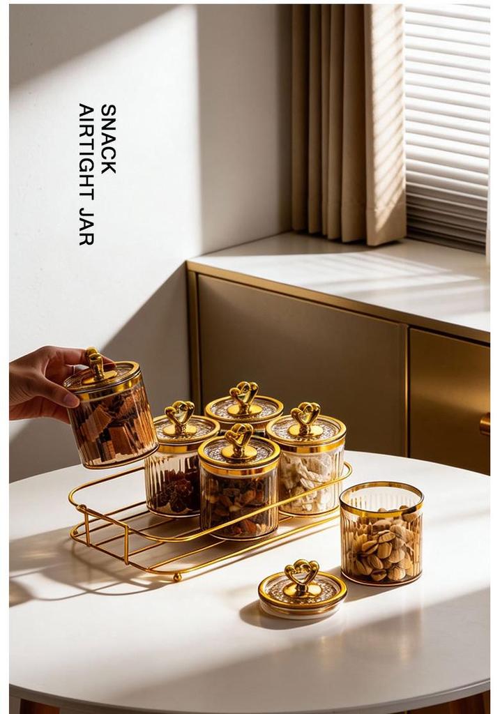 Thickened Food-Grade Jar Set with Lid for Snacks & Dried Goods Storage